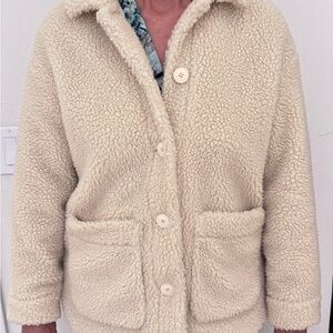 Madewell Cozy Cream Sherpa Jacket